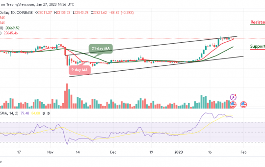 Bitcoin Price Prediction for Today, January 27: BTC/USD Ranges as Price Targets $24k Resistance